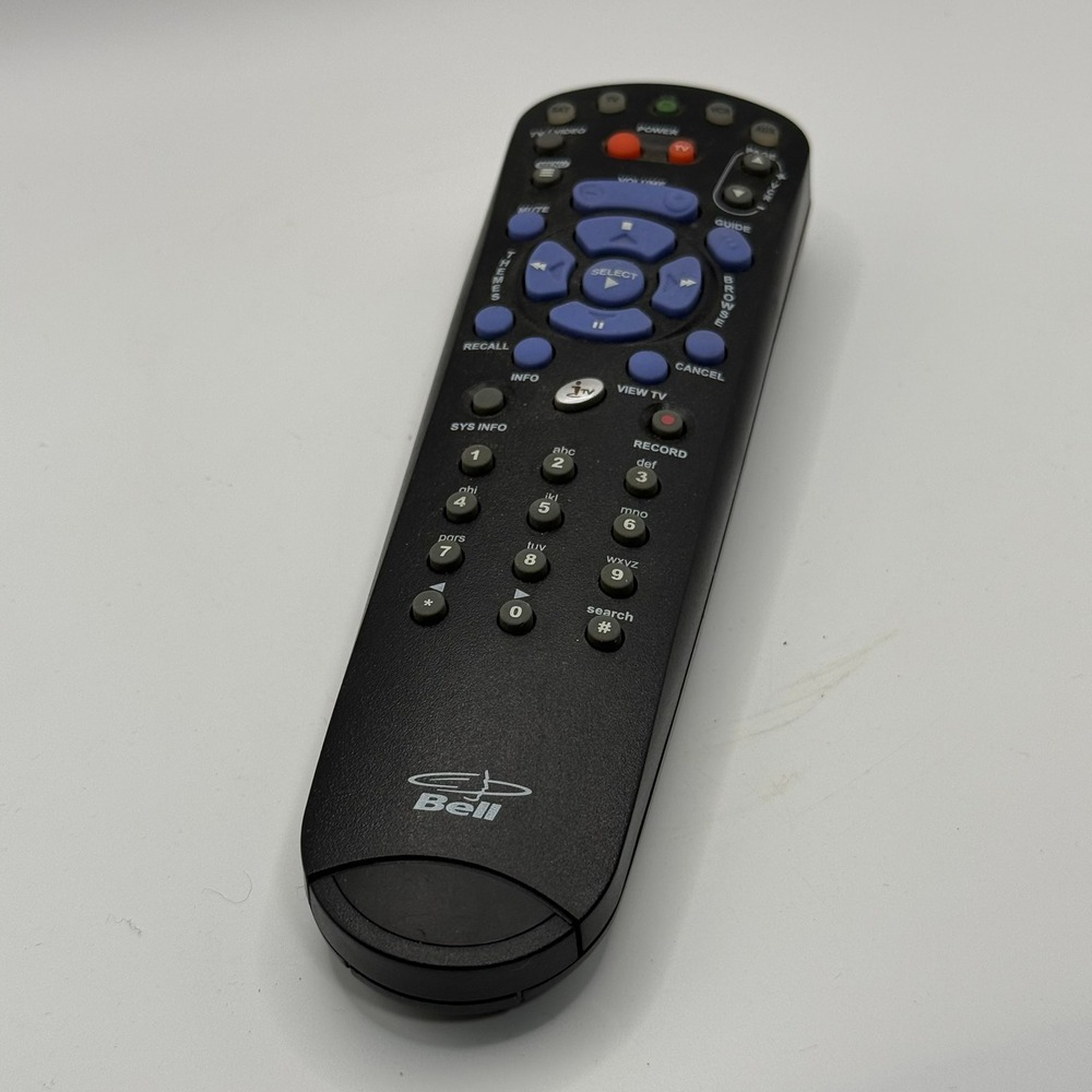 Bell ExpressVu 3.2 IR Satellite TV Remote Control 137181 Black Replacement